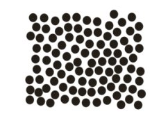 Filcová podložka d12 černá - 100 ks