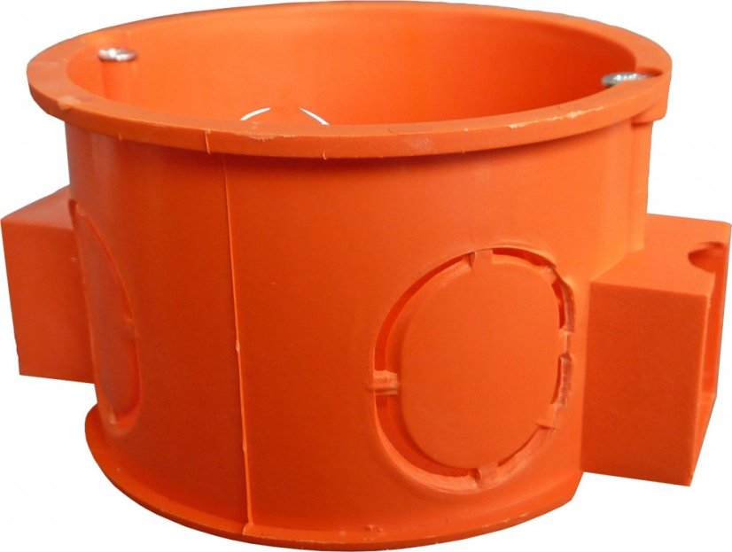 Přístrojová krabice pro povrchovou montáž 60mm oranžová