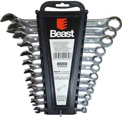 Sada očkových a plochých klíčů 6-22mm 12ks