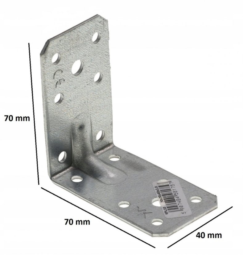 KPL 6 / KPL 10 Úhelník s prolisem 70x70x40x2mm