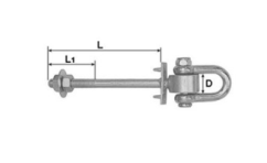 MHD150 Uchycení houpačky 150mm M12