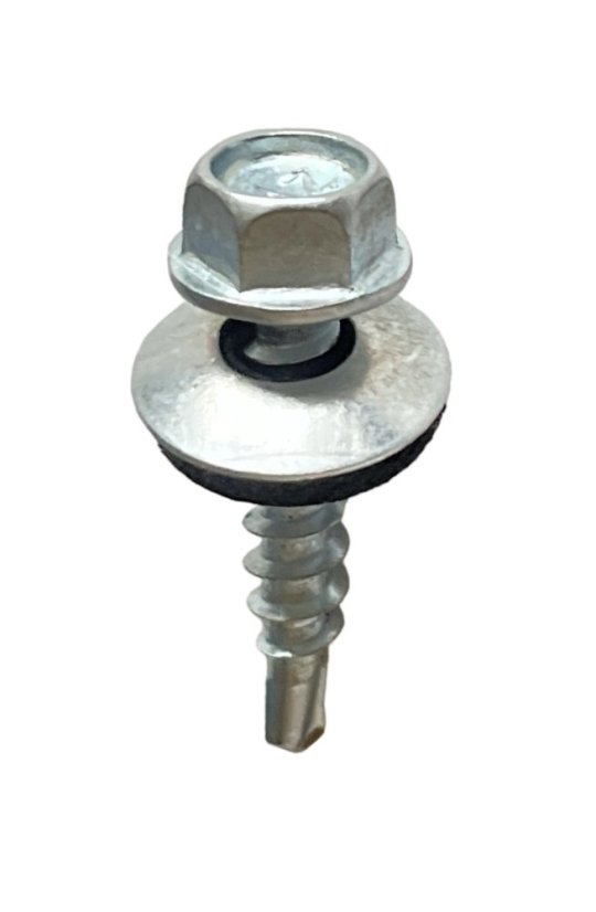 Wkręty farmerskie samowiercące z borem, farmery 4,8x35 ocynk - 250szt podkładka aluminiowa