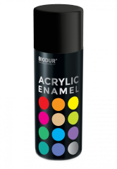 Emalia AKRYLOWA CZARNA głeboka matowa spray 400ml/RAL 9005