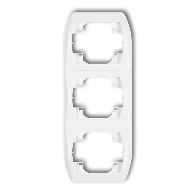 KARLIK Rámeček na zásuvku trojitý bílý