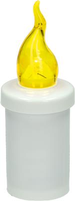 ŽLUTÁ LED svíčka Milo 2xAA