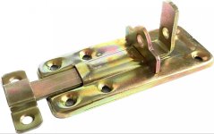 WZTW 100  Zasuwka tłoczona zamykana z ryglem prostym 100x40mm