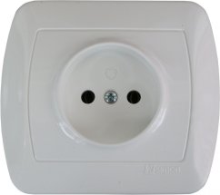 KONTAKT SIMON Jednoduchá zásuvka bílá
