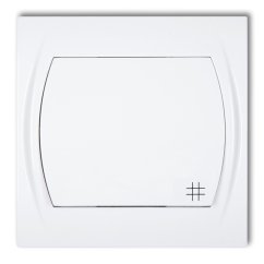 KARLIK křížový vypínač bílý