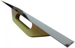 Hladítko nerezové s dřevěnou rukojeťí 13x48