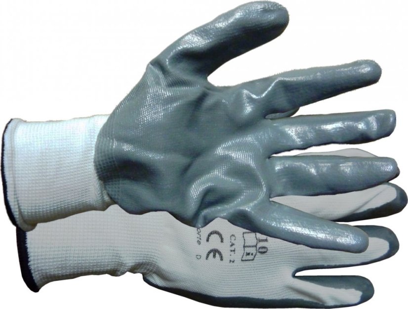 Rukavice pružné  NITRILOVÉ 8