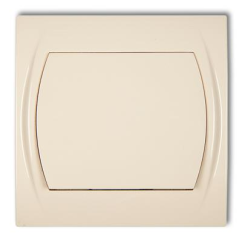 KARLIK jednoduchý vypínač béžový podsvícený