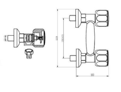 Vanová baterie chrom/ LUX-N