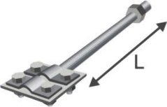 Podpěra vedení napětí d6/8 2xM8x20