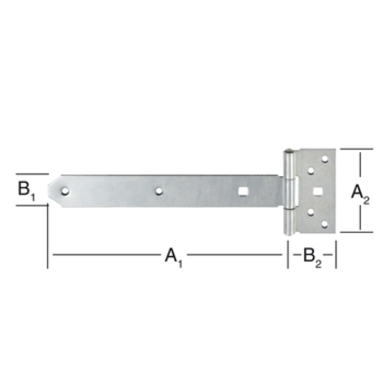 ZB 250 Závěs brankový 250x45x90x35x3mm