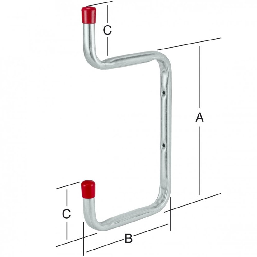 W2P držák pro dvě poličky 225 mm