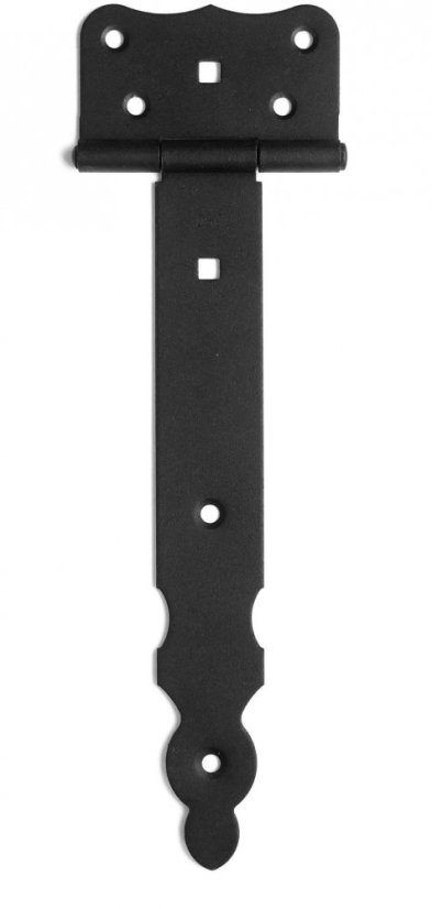 ZBR 200c Závěs brankový ozdobný 200x40x85mm černý