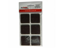 Filcová podložka 40x40 hnědá - 6 ks