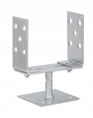 PSP 20-160 Patka sloupku typu "U" stavitelná k přišroubování 20-160x100x185x100x100mm