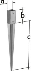 Patka sloupku k zarážení PSG45 45x150x550x1,5