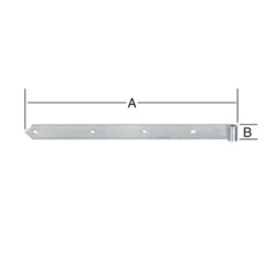 ZP 1000/16 Zawias pasowy 1000x40x5mm fi16