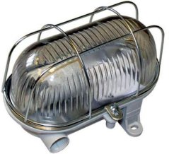 lampa kanał.owalna 60 W siatka METALOWA