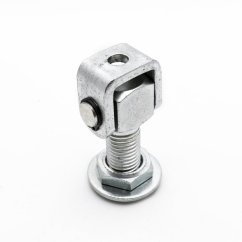 ZRS 20 b Závěs stavitelný k přivaření 48mm M20 bílý zinek