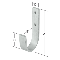 HMU 170  Hak płaski  170 mm
