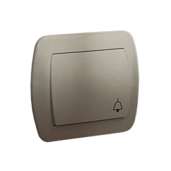 KONTAKT SIMON Zvonkové tlačítko satina