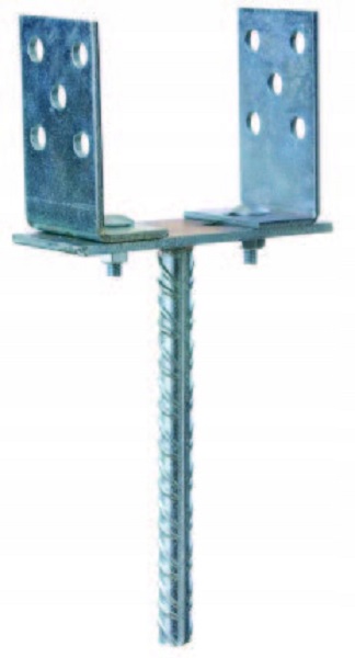 PS 20-160 Patka sloupku typu "U" stavitelná 20-160x100x310mm