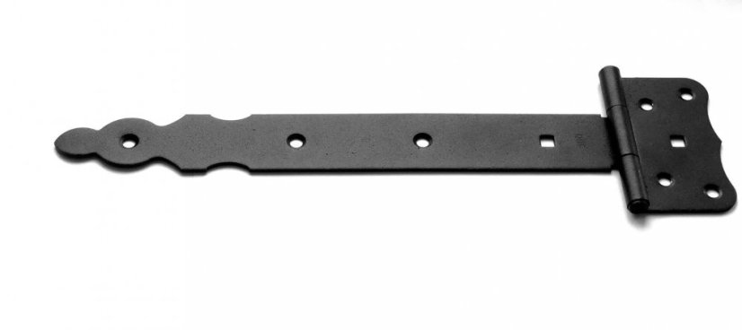 ZBR 300c Závěs brankový ozdobný 300x40x85mm černý