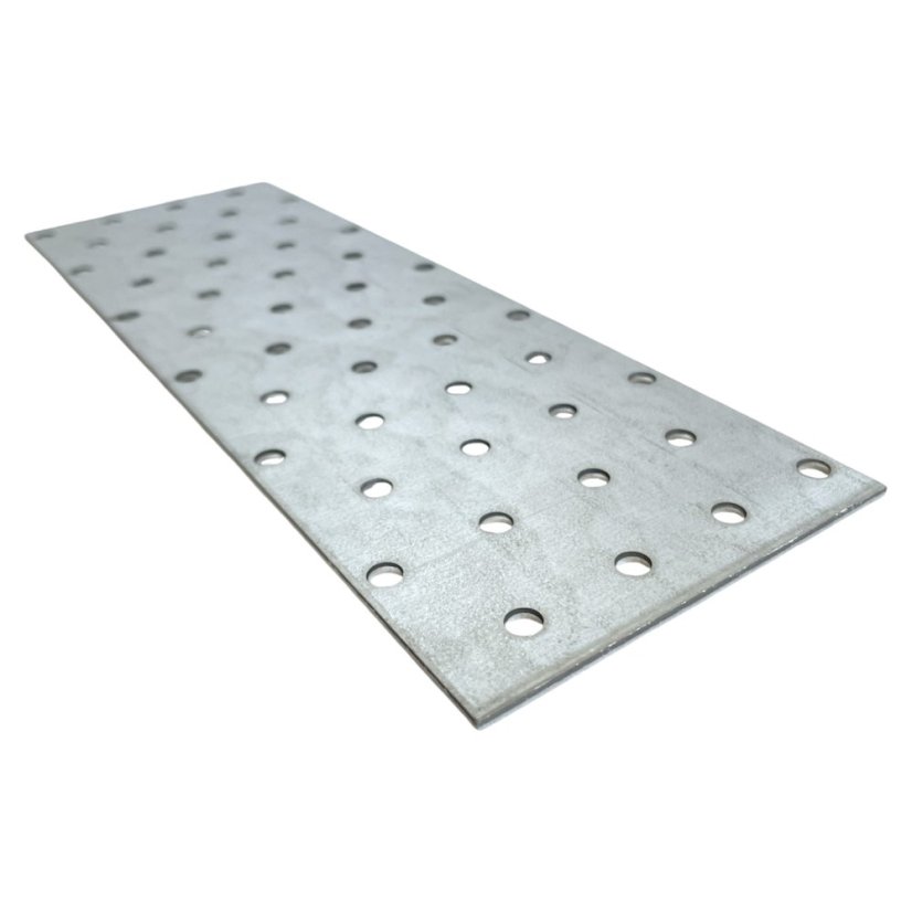PP10 / PP18 Destička perforovaná 80x240x2mm tesařská spojka děrovaná pozinkovaná CE