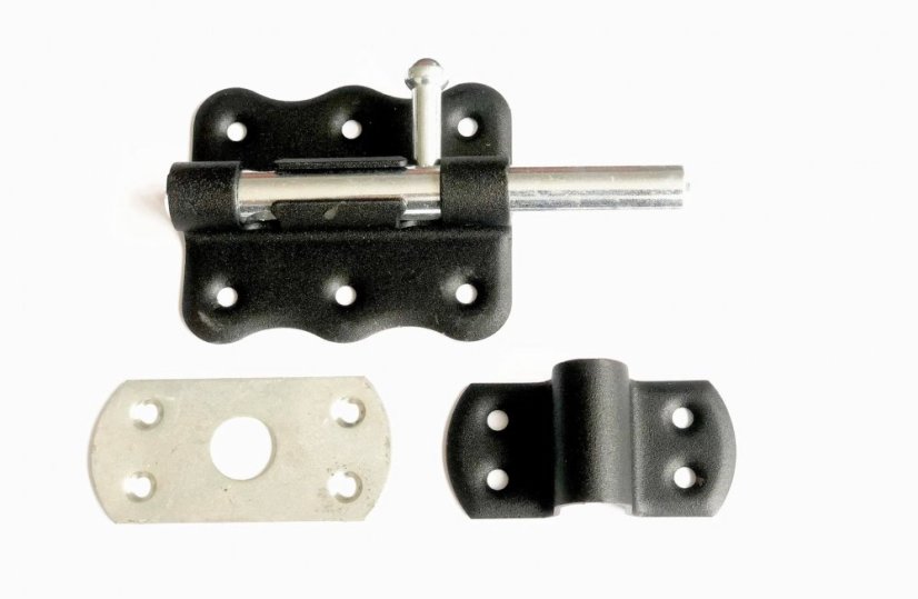 WO 80c Zástrč s kulatým jezdcem 80x60mm černý