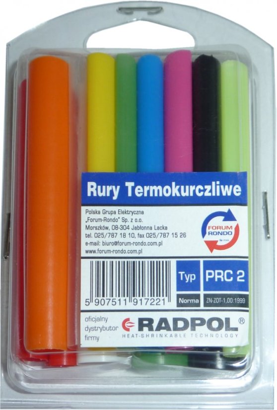 Sada tepelně smrštitelných rukávů 164 ks