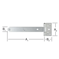 ZBW 600 Závěs brankový 600x60x110x40x4mm