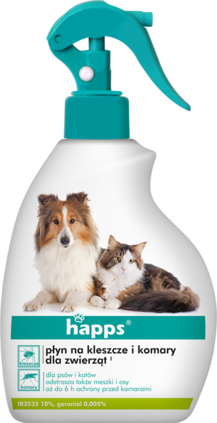 Sprej proti klíšťatům a komárům pro psy a kočky 200 ml