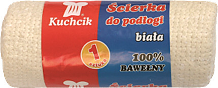 Utěrka bavlněná na podlahu bílá 50x60cm