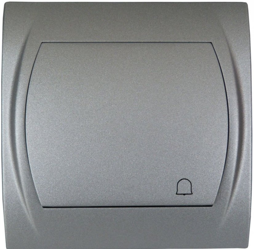 KARLIK zvonkový vypínač metalický hnědý