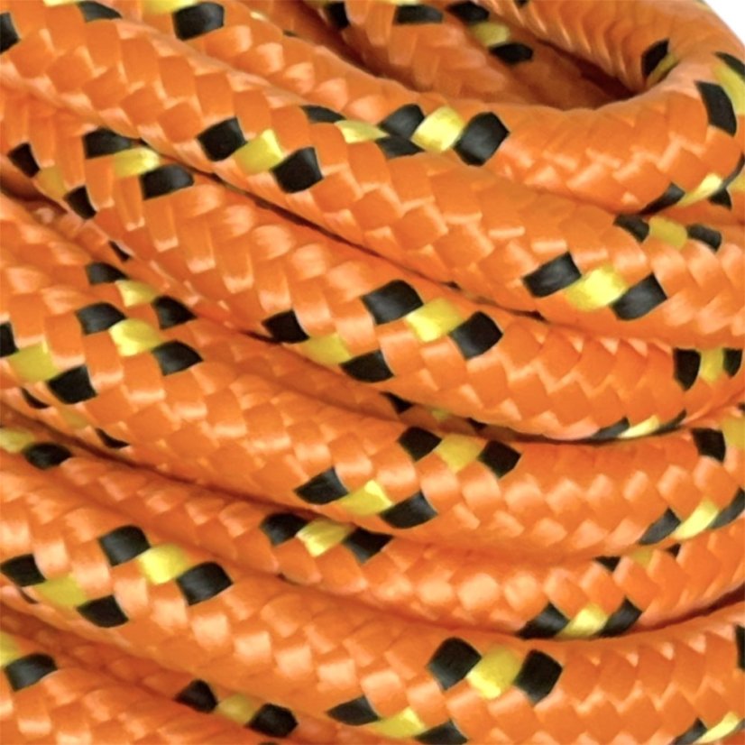 PPF 20 Polypropylenové lano pletené s jádrem - průměr 20mm, 20 metrů oranžové