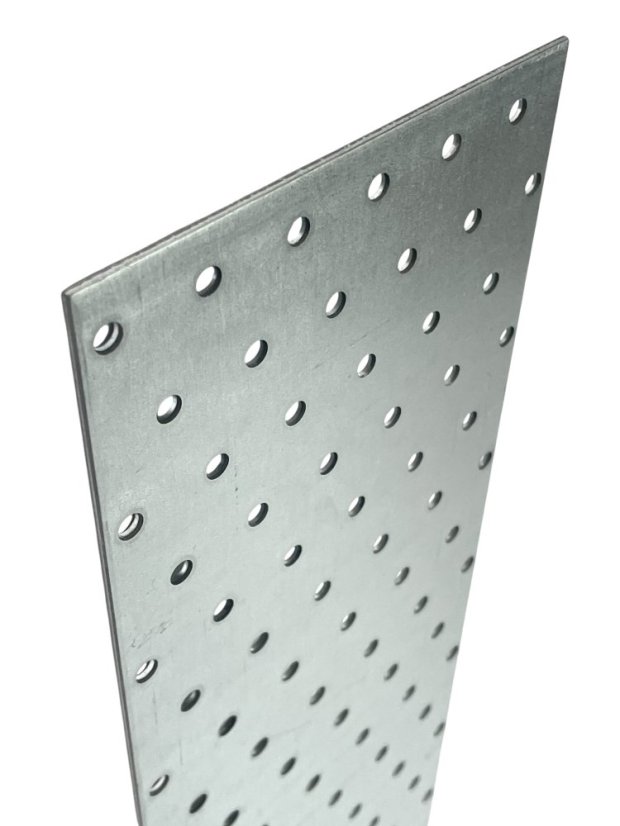 PP21 / PP30 Destička perforovaná 120x300x2mm tesařská spojka děrovaná pozinkovaná CE