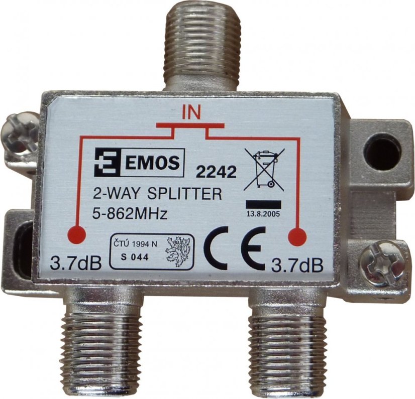 Rozdvojka anténní 3 zásuvky