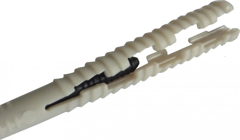 Talířová hmoždinka s plastovým trnem do děrované cihly 10x300 - 100ks