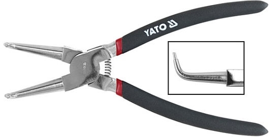 Kleště segerové zahnuté YATO