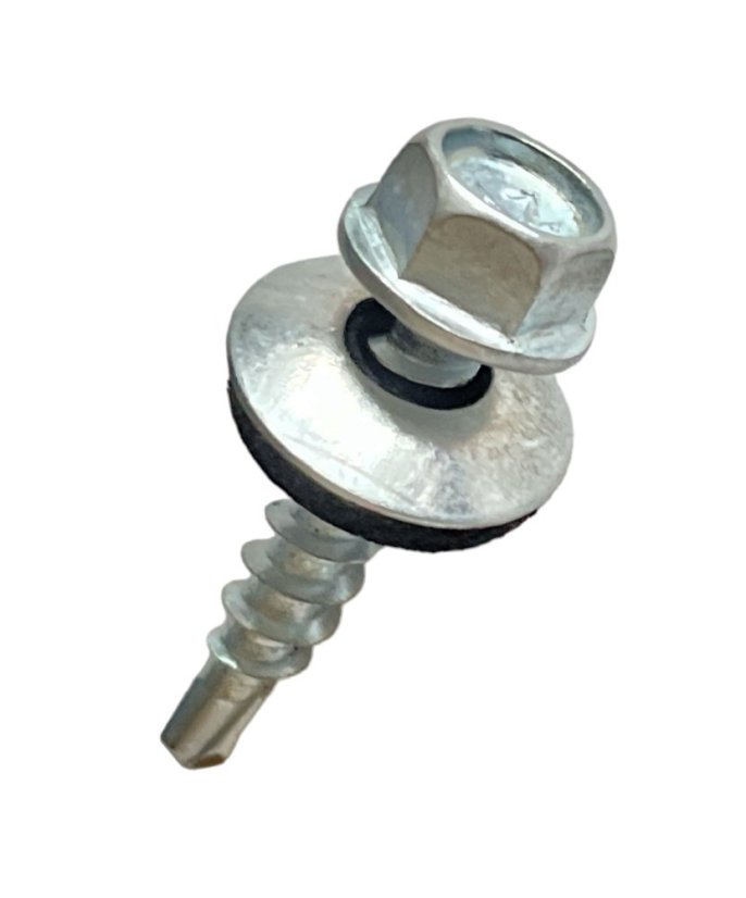 Wkręty farmerskie samowiercące z borem, farmery 4,8x35 ocynk - 250szt podkładka aluminiowa