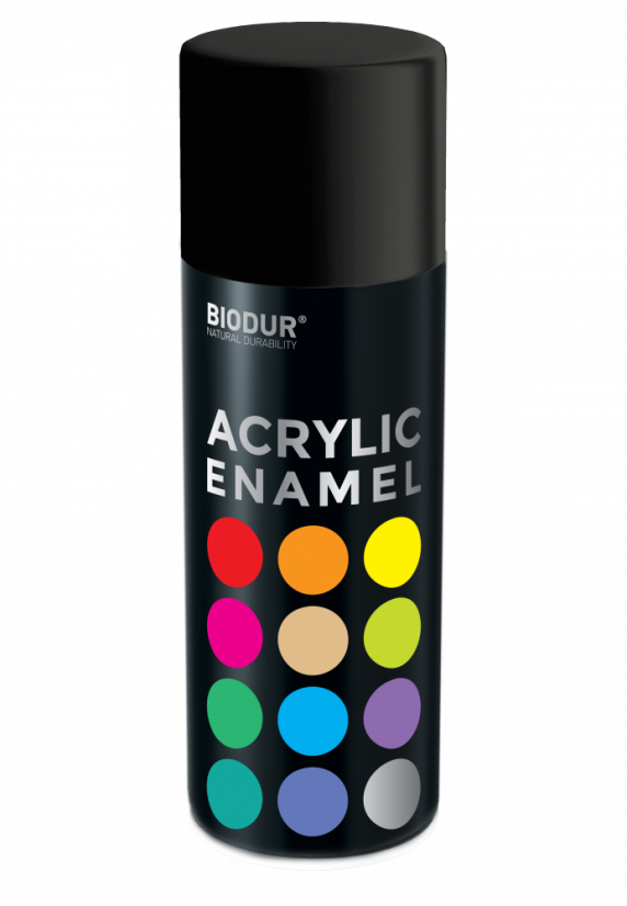 Akrylový email ve spreji - matná černá  400ml/RAL 9005