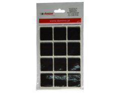 Filcová podložka 27x27 hnědá - 12 ks