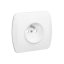 KONTAKT SIMON Jednoduchá zásuvka bílá