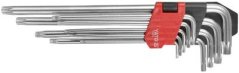 Komplet kluczy TORX T10 -T50- długie 9el