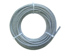 Ocelové lano DIN3055 6x7 6,3 mm - 25 metru