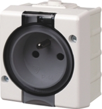 Jednoduchá zásuvka s klapkou