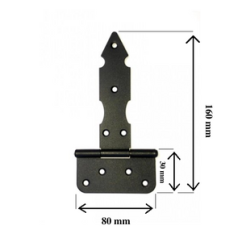 ZBO 125c Závěs ozdobný černý